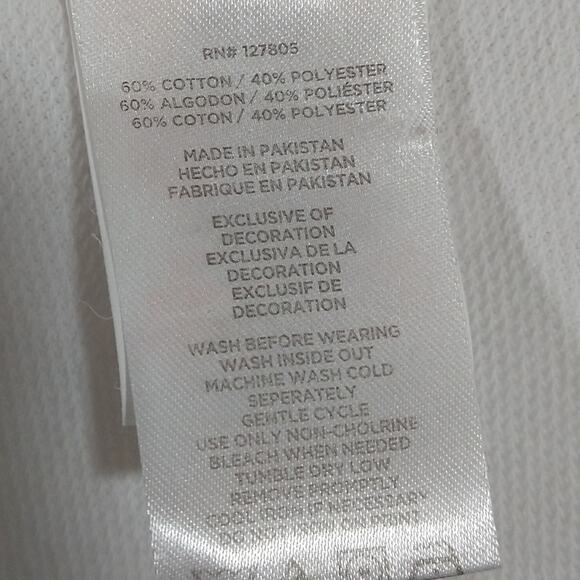 L Steve Madden Kids Girls Bright White Peplum Top Shirt Blouse NWT Size S 7 - Picture 7 of 7